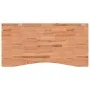 Schreibtischplatte aus massivem Buchenholz, 110 x (50–55) x 2,5 cm von , Schreibtischzubehör und Produkte - Ref: Foro24-35605...