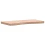 Schreibtischplatte aus massivem Buchenholz, 80 x (36–40) x 4 cm von , Schreibtischzubehör und Produkte - Ref: Foro24-356043, ...