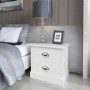 Mesita de noche francesa blanco de vidaXL, Mesitas de noche - Ref: Foro24-242886, Precio: 59,52 €, Descuento: %