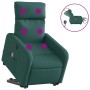 Sillón masaje eléctrico reclinable elevable tela verde oscuro en Sillones | Comprar online en Foru.es