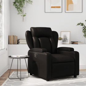Sillón reclinable de cuero sintético negro de , Sillones - Ref: Foro24-372427, Precio: 224,41 €, Descuento: %