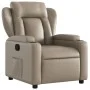 Sillón reclinable de cuero sintético color capuchino de , Sillones - Ref: Foro24-372433, Precio: 233,06 €, Descuento: %