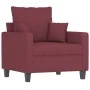 Sillón de tela rojo tinto 60 cm de , Sofás - Ref: Foro24-359257, Precio: 146,18 €, Descuento: %