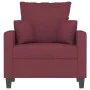 Sillón de tela rojo tinto 60 cm de , Sofás - Ref: Foro24-359257, Precio: 146,18 €, Descuento: %