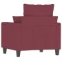 Sillón de tela rojo tinto 60 cm de , Sofás - Ref: Foro24-359257, Precio: 146,18 €, Descuento: %