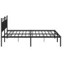 Estructura de cama con cabecero metal negro 180x200 cm de , Camas y somieres - Ref: Foro24-373695, Precio: 111,07 €, Descuent...