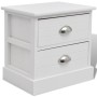 Mesita de noche francesa blanco de vidaXL, Mesitas de noche - Ref: Foro24-242886, Precio: 59,52 €, Descuento: %