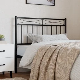 Cabecero de metal negro 90 cm de , Cabeceros y pies de cama - Ref: Foro24-373719, Precio: 30,32 €, Descuento: %