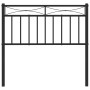 Cabecero de metal negro 90 cm de , Cabeceros y pies de cama - Ref: Foro24-373719, Precio: 30,96 €, Descuento: %