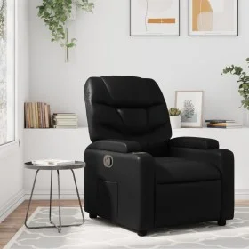 Sillón reclinable de cuero sintético negro de , Sillones - Ref: Foro24-372465, Precio: 222,46 €, Descuento: %