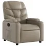 Sillón reclinable de cuero sintético color capuchino de , Sillones - Ref: Foro24-372471, Precio: 229,37 €, Descuento: %