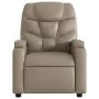 Sillón reclinable de cuero sintético color capuchino de , Sillones - Ref: Foro24-372471, Precio: 229,37 €, Descuento: %