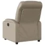 Sillón reclinable de cuero sintético color capuchino de , Sillones - Ref: Foro24-372471, Precio: 229,37 €, Descuento: %
