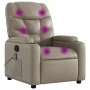 Sillón de masaje reclinable cuero sintético color capuchino de , Sillones - Ref: Foro24-372478, Precio: 234,80 €, Descuento: %