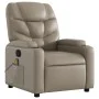 Sillón de masaje reclinable cuero sintético color capuchino de , Sillones - Ref: Foro24-372478, Precio: 234,80 €, Descuento: %