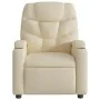 Sillón reclinable de tela crema de , Sillones - Ref: Foro24-372450, Precio: 198,40 €, Descuento: %