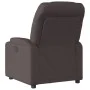Sillón reclinable de tela marrón oscuro de , Sillones - Ref: Foro24-372446, Precio: 196,85 €, Descuento: %