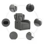 Sillón reclinable de tela gris oscuro de , Sillones - Ref: Foro24-372404, Precio: 249,49 €, Descuento: %