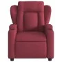 Sillón reclinable de tela rojo tinto de , Sillones - Ref: Foro24-372406, Precio: 209,95 €, Descuento: %