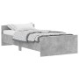 Estructura de cama madera de ingeniería gris hormigón 100x200cm de , Camas y somieres - Ref: Foro24-835935, Precio: 78,42 €, ...