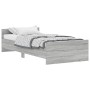 Estructura de cama madera de ingeniería gris Sonoma 100x200 cm de , Camas y somieres - Ref: Foro24-835937, Precio: 90,30 €, D...