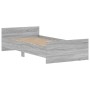 Estructura de cama madera de ingeniería gris Sonoma 100x200 cm de , Camas y somieres - Ref: Foro24-835937, Precio: 90,30 €, D...