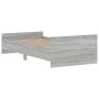 Estructura de cama madera de ingeniería gris Sonoma 100x200 cm de , Camas y somieres - Ref: Foro24-835937, Precio: 90,30 €, D...