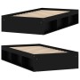 Estructura de cama negra 100x200 cm de , Camas y somieres - Ref: Foro24-3203832, Precio: 122,43 €, Descuento: %