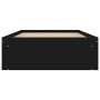 Estructura de cama negra 100x200 cm de , Camas y somieres - Ref: Foro24-3203832, Precio: 122,43 €, Descuento: %