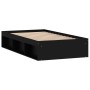 Estructura de cama negra 100x200 cm de , Camas y somieres - Ref: Foro24-3203832, Precio: 122,43 €, Descuento: %