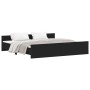 Estructura de cama con cabecero piecero negro 200x200cm de , Camas y somieres - Ref: Foro24-3203734, Precio: 149,48 €, Descue...