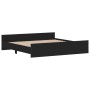 Estructura de cama con cabecero piecero negro 200x200cm de , Camas y somieres - Ref: Foro24-3203734, Precio: 149,48 €, Descue...