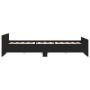 Estructura de cama con cabecero piecero negro 200x200cm de , Camas y somieres - Ref: Foro24-3203734, Precio: 149,48 €, Descue...