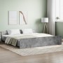 Estructura de cama con cabecero piecero gris hormigón 200x200cm de , Camas y somieres - Ref: Foro24-3203736, Precio: 132,46 €...