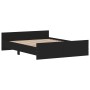 Estructura de cama con cabecero piecero negro 150x200 cm de , Camas y somieres - Ref: Foro24-3203755, Precio: 125,51 €, Descu...