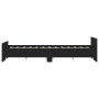 Estructura de cama con cabecero piecero negro 150x200 cm de , Camas y somieres - Ref: Foro24-3203755, Precio: 125,51 €, Descu...