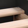 Estructura de cama con cabecero piecero negro 150x200 cm de , Camas y somieres - Ref: Foro24-3203755, Precio: 125,51 €, Descu...