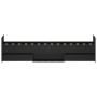 Estructura de cama con cabecero piecero negro 75x190 cm de , Camas y somieres - Ref: Foro24-3203818, Precio: 134,13 €, Descue...
