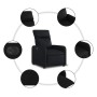 Sillón reclinable eléctrico de cuero sintético negro en Sillones | Comprar online en Foru.es