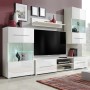 Juego de muebles de salón 5 piezas con iluminación LED blanco de vidaXL, Muebles TV - Ref: Foro24-243863, Precio: 393,47 €, D...