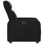 Sillón reclinable eléctrico de cuero sintético negro en Sillones | Comprar online en Foru.es