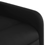 Sillón reclinable eléctrico de cuero sintético negro en Sillones | Comprar online en Foru.es