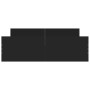 Estructura de cama con cabecero y piecero negro 140x190 cm de , Camas y somieres - Ref: Foro24-3203783, Precio: 158,99 €, Des...