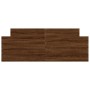 Estructura de cama con cabecero piecero roble marrón 140x190 cm de , Camas y somieres - Ref: Foro24-3203788, Precio: 149,53 €...