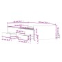 Estructura de cama con cabecero piecero roble Sonoma 90x200 cm de , Camas y somieres - Ref: Foro24-3203805, Precio: 148,62 €,...