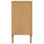 Aparador SENJA aspecto de ratán madera pino marrón 112x40x80 cm de , Aparadores - Ref: Foro24-358025, Precio: 144,64 €, Descu...