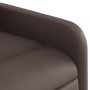 Sillón reclinable eléctrico de cuero sintético marrón en Sillones | Comprar online en Foru.es