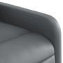 Sillón reclinable eléctrico de cuero sintético gris en Sillones | Comprar online en Foru.es