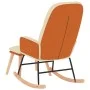 Silla mecedora con reposapiés tela blanco crema de vidaXL, Mecedoras - Ref: Foro24-3097403, Precio: 149,54 €, Descuento: %