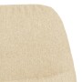 Silla mecedora con reposapiés tela blanco crema de vidaXL, Mecedoras - Ref: Foro24-3097403, Precio: 151,84 €, Descuento: %